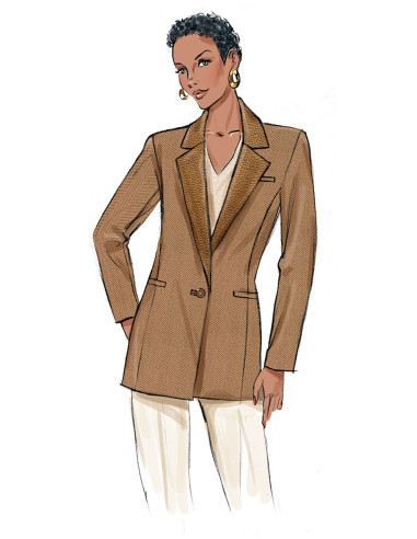 Molde de casaco - Butterick 6960