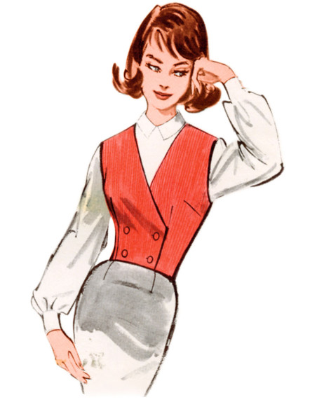 Molde de colete - Butterick 7018