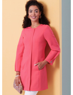 Molde de casaco ajustado - Butterick 6979