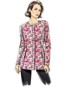 Molde de casaco ajustado - Butterick 6979 2