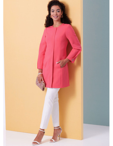 Molde de casaco ajustado - Butterick 6979