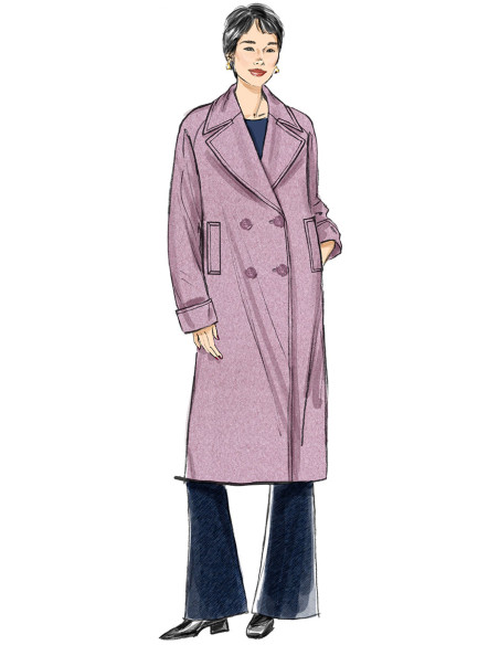Molde de casaco - Butterick 7007