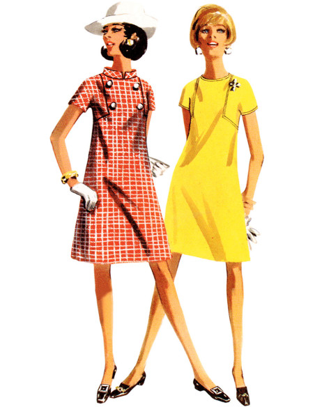 Molde de vestido vintage - Butterick 6990