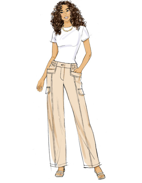 Molde de calções ou calças - Butterick 6998