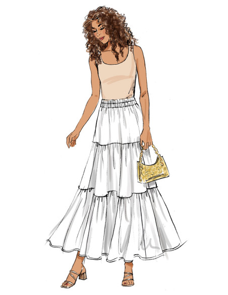 Molde de saia - Butterick 6999
