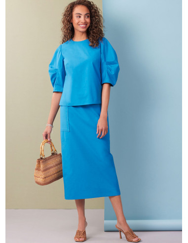 Molde de blusa - Butterick 7002