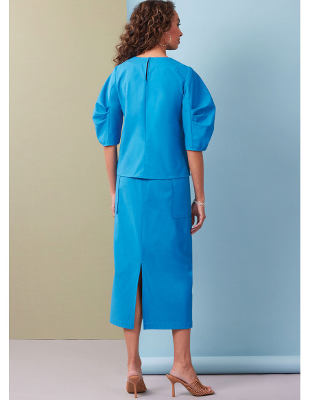 Molde de blusa - Butterick 7002