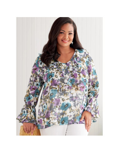 Molde de blusa - Butterick 6814
