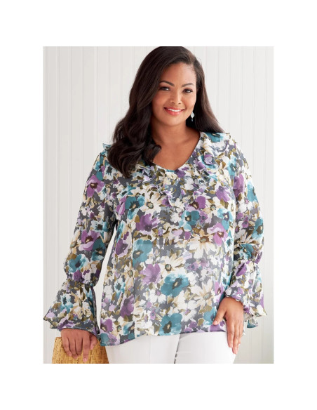 Molde de blusa - Butterick 6814
