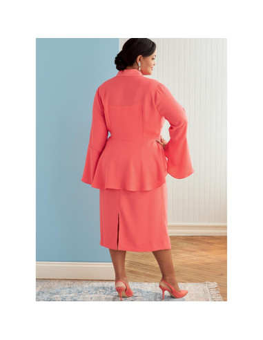 Molde de casaco e saia - Butterick 6821