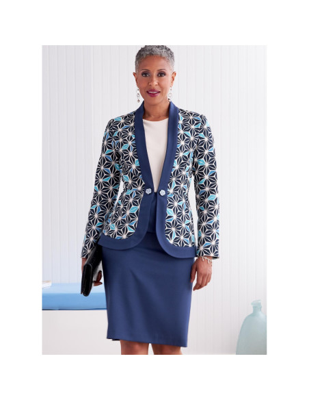 Molde de casaco e saia - Butterick 6821