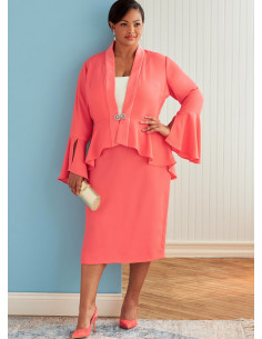Molde de casaco e saia - Butterick 6821