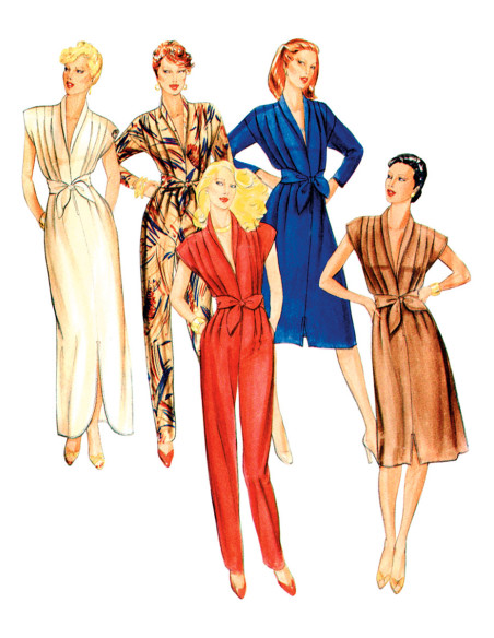 Molde de macacão e vestido - Butterick 7036