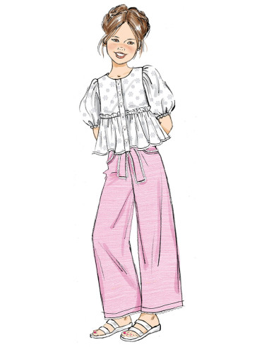Molde de blusa - Butterick 7034