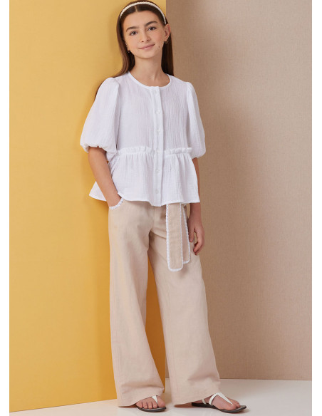 Molde de blusa - Butterick 7034