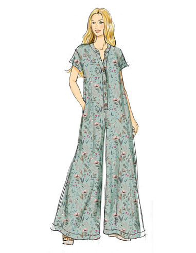 Molde de macacão - Butterick 7029