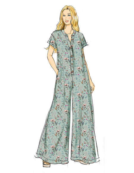 Molde de macacão - Butterick 7029