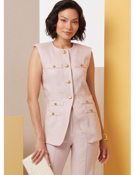Molde de colete - Butterick 7027