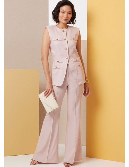 Molde de colete - Butterick 7027