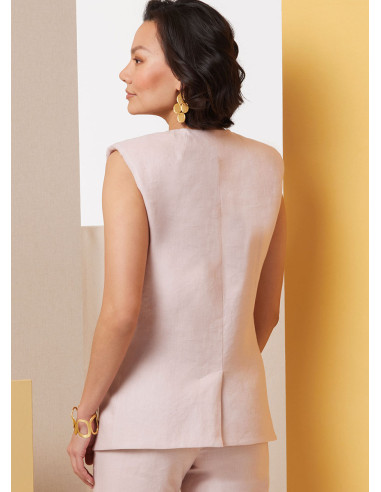 Molde de colete - Butterick 7027