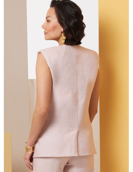 Molde de colete - Butterick 7027