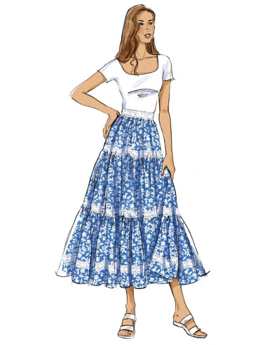 Molde de saias - Butterick 7025