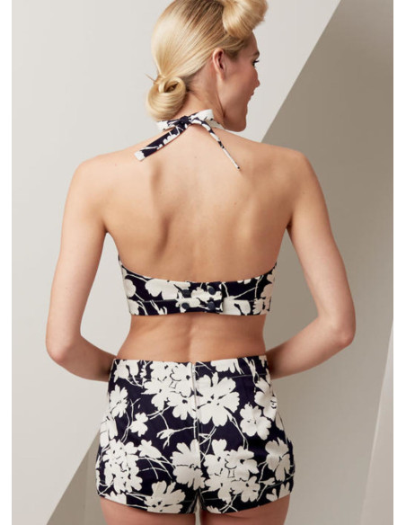 Molde de sutiã, short e sobretudo - Vogue 9255