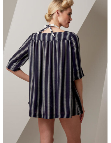 Molde de sutiã, short e sobretudo - Vogue 9255
