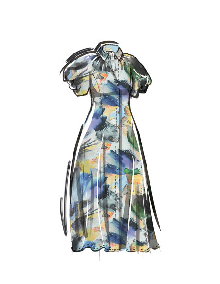 Molde de vestido chemise - McCall's 8385