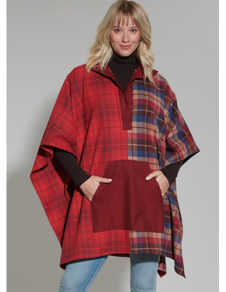 Padrão de poncho - McCall's 8347