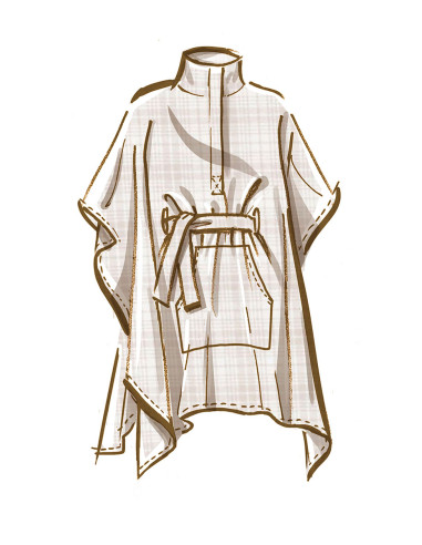 Padrão de poncho - McCall's 8347