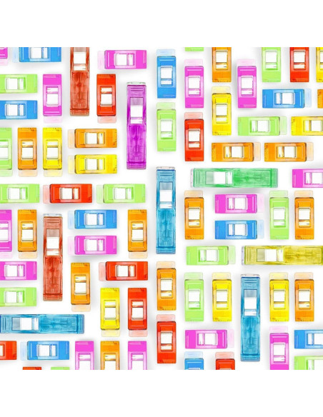 Frasco de 100 prendedores de tecido multicoloridos Rascol