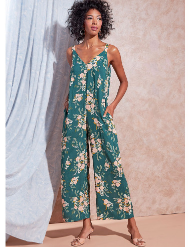 Molde de macacão, combinação e vestido - McCall's 8261