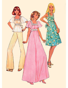 Molde de vestidos e blusa - McCall's 8258 2