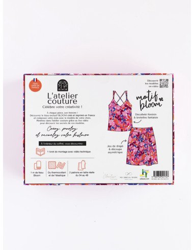 Coffret Top Ava ou Jupe Lisa au motif Bloom