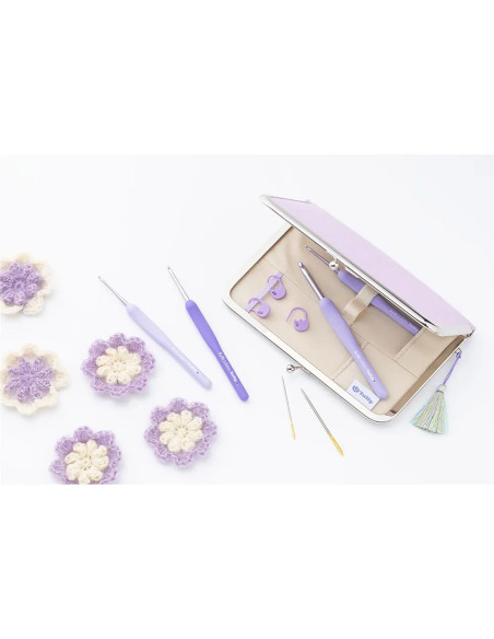 Conjunto de agulhas de crochê Tulip Etimo Murasaki
