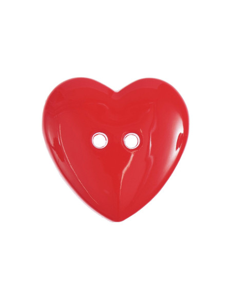 Botão de coração - Vermelho 29 x 29 mm