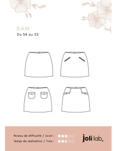 Molde de saia Sam - Joli Lab 2