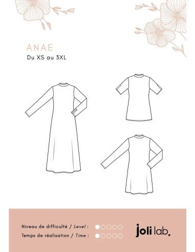 Molde de vestido e blusa Anaé - Joli Lab