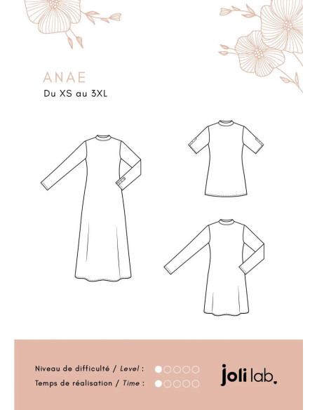 Molde de vestido e blusa Anaé - Joli Lab