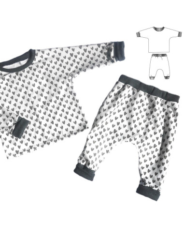 Padrão de pijama e jogging Cordoba - Ikatee