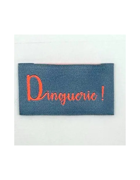 Conjunto de 5 etiquetas tecidas para costurar Dinguerie