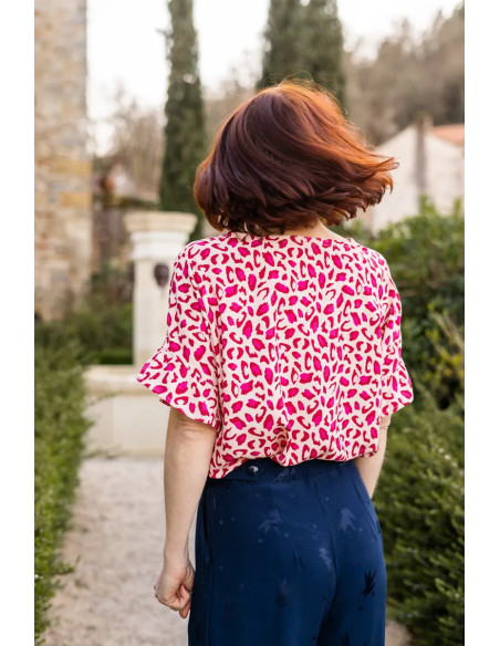 Tecido viscose Bagheera Vermelho Granada - Églantine & Zoé