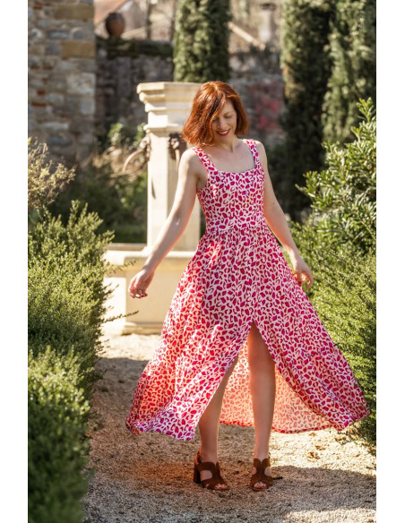 Tecido viscose Bagheera Vermelho Granada - Églantine & Zoé