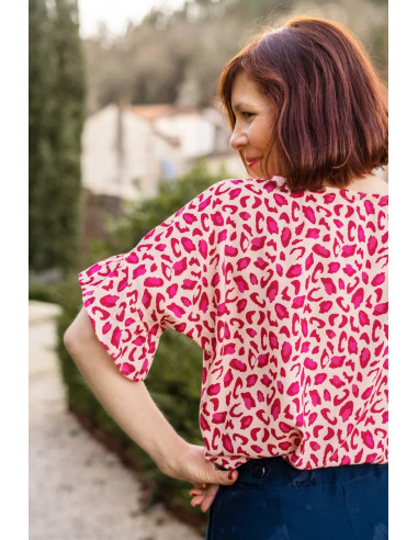 Tecido viscose Bagheera Vermelho Granada - Églantine & Zoé