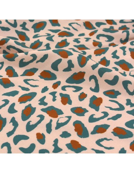 Tecido viscose Bagheera Verde Eucalipto - Églantine & Zoé