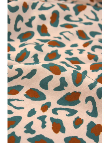 Tecido viscose Bagheera Verde Eucalipto - Églantine & Zoé