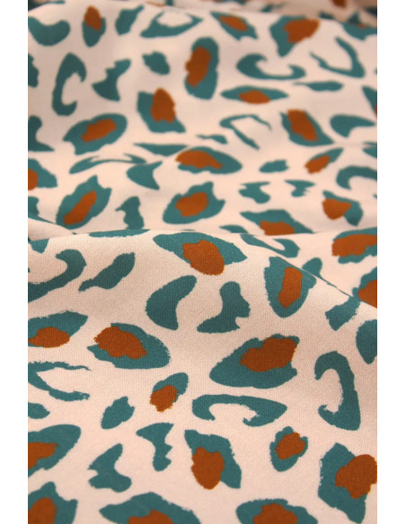 Tecido viscose Bagheera Verde Eucalipto - Églantine & Zoé