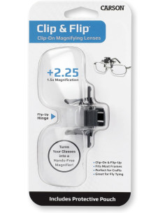 Óculos de sobreposição com clip de ampliação X1.5 Carson Optical