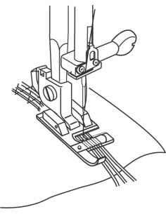 Pé para cordões Janome 2